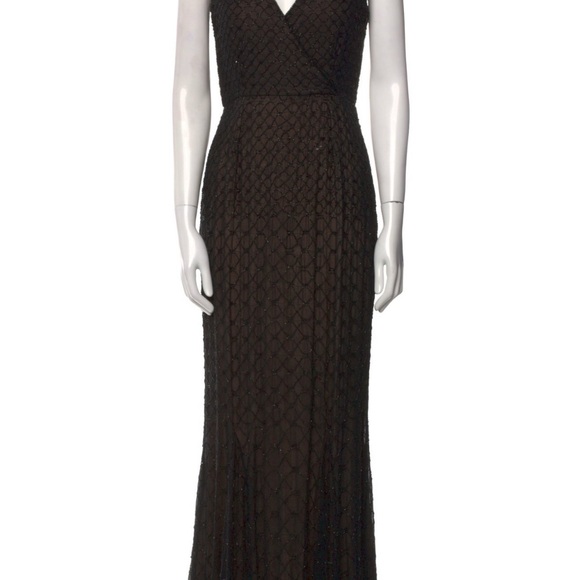Rachel Gilbert Dresses & Skirts - Rachel Gilbert Black Silk Evening Gown